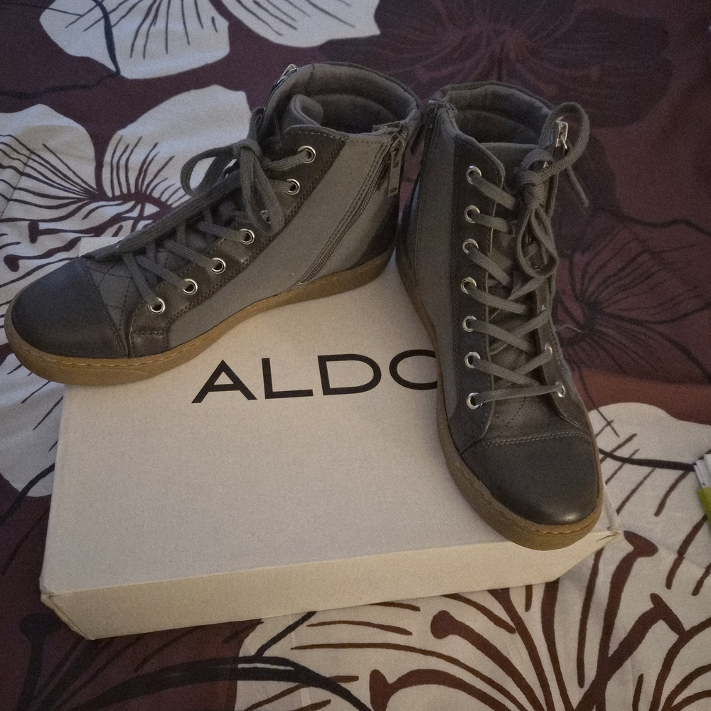 Aldo Women's Charcoal High-Top Sneakers